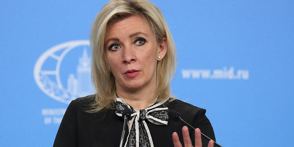 ARCHIV - Die Sprecherin des russischen Außenministeriums  Marija Sacharowa (Archivbild). Foto: --/Russian Foreign Ministry Press Service/AP/dpa - ACHTUNG: Nur zur redaktionellen Verwendung und nur mit vollständiger Nennung des vorstehenden Credits