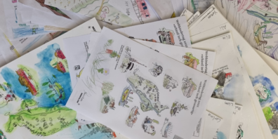 Ein buntes Durcheinander der eingesendeten Zeichnungen.