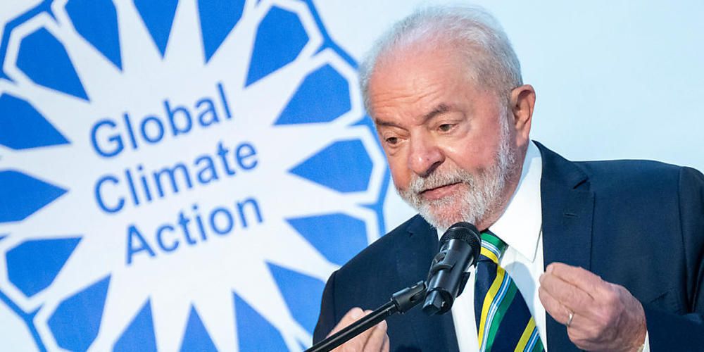 dpatopbilder - Der designierte brasilianische Präsident Luiz Inácio Lula da Silva spricht beim UN-Klimagipfel COP27. Foto: Christophe Gateau/dpa