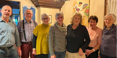 Bernhard Wild, Arthur Helbling, Beatrice Stillhard, Karin Angst, Rita Loop, Ruth Straub und Thildi Helbling (v. l. n. r.).