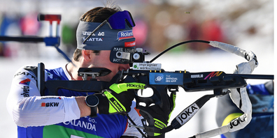 Mit nur einem Nachlader in der Mixed-Staffel kann der Wollerauer Niklas Hartweg an der WM in Oberhof zufrieden sein.