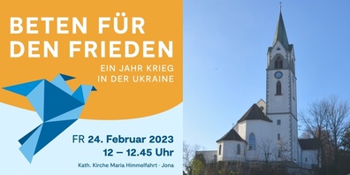 Gemeinsam für das Ende des Krieges beten.