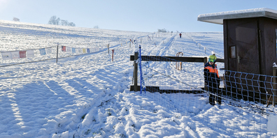 Bei guten Schneeverhältnissen finden Schneesport-Begeisterte in Hallau eine Möglichkeit, sich ihrem Wintersport zu widmen. 