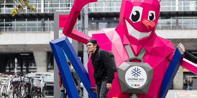 Das Maskottchen Wuli hätte 2021 der Winteruniversiade Glück bringen sollen. (Archivaufnahme)