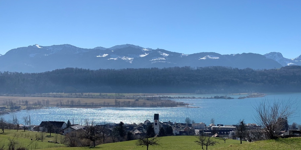 Schmerikon mit Riedland.