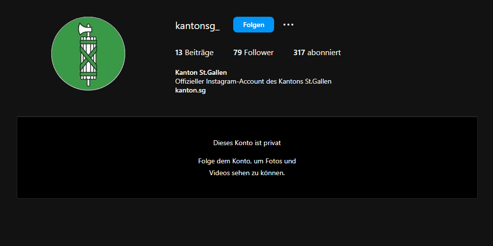 Warnung: Auf Nachrichten dieses Fake-Profils soll man nicht antworten.