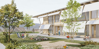 Das Gewinnerprojekt «Zaunkönig» des Architekturbüros «studio birk ag», Luzern 