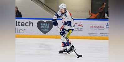 Junior Nicolas Baechler (19) gelang nach seiner Verletzung ein wichtiger Treffer für die GCK Lions. 