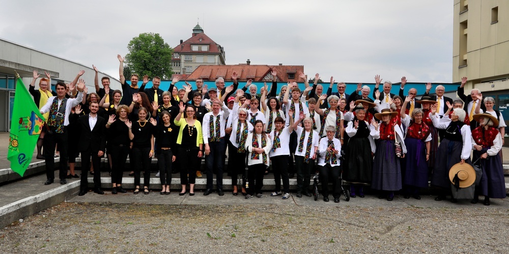 Bereits im vergangenen Jahr traten die zwei Chöre zusammen auf: Am Gesangsfest in Gossau.