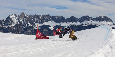 Ski- und Snowboardcross-Wochenende am Flumserberg.