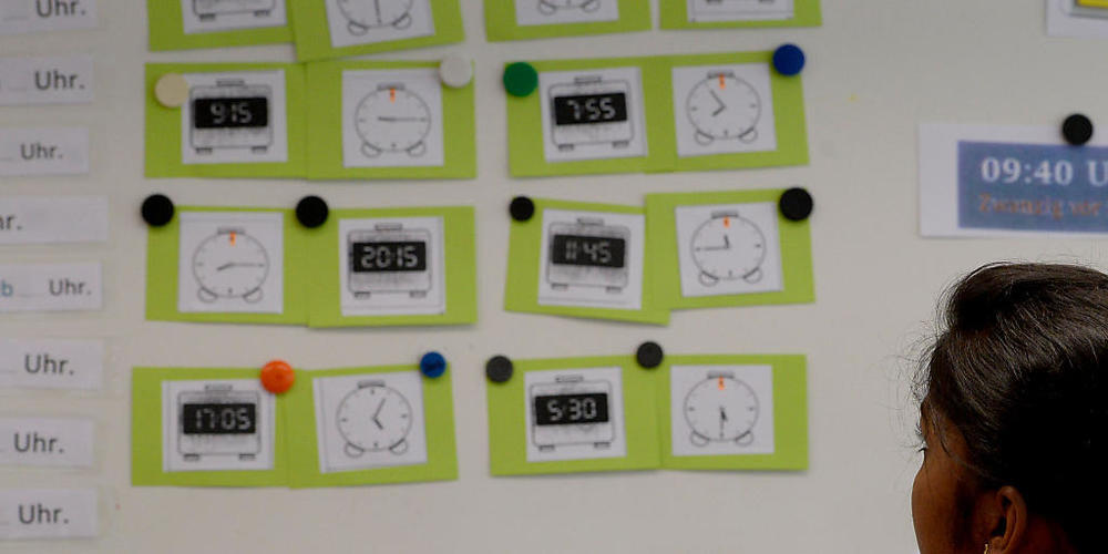 Das Bündner Schulinspektorat lobt das "ausgezeichnete Unterrichtsklima" in den Schulen in Kollektivunterkünften des Amtes für Migration . (Symbolbild)
