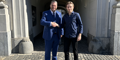 Jens Jäger (links) vertritt seit 2015 den Wahlkreis Sarganserland im Kantonsrat des Kantons St. Gallen