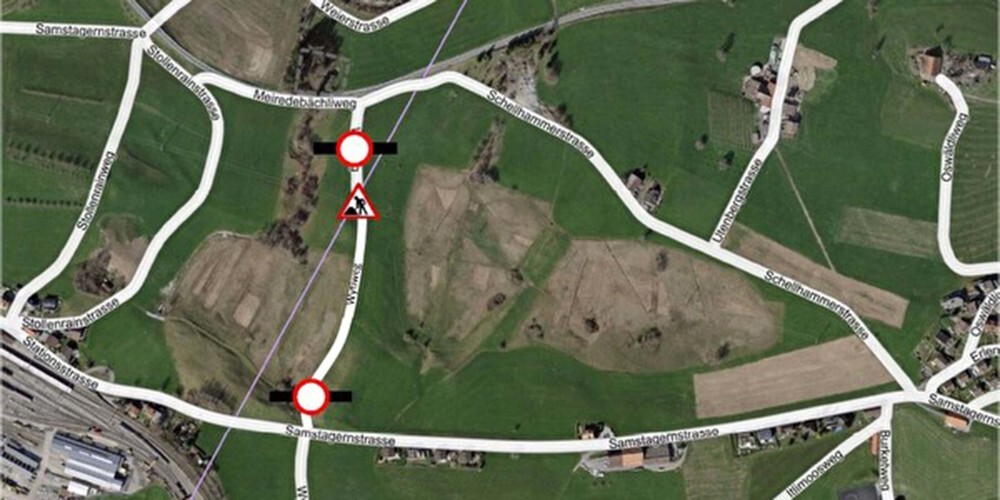 Der Weg bleibt in diesem Bereich für jeglichen Verkehr gesperrt.