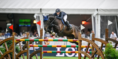 Annina Züger mit Dicannus (im Bild am CSIO in St. Gallen) überzeugte beim Saisonstart in Gorla Minore. 