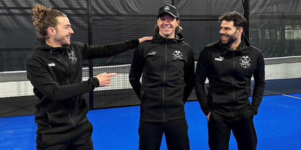 Die Gründer von Padel Sports Club: Marco Schönbächler, Adrian Winter und Giacomo Arce (v.l.n.r.)