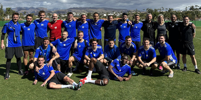 Gute Stimmung im Trainingslager in Spanien beim FC Tuggen.