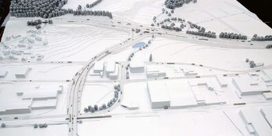 Modell des Zubringers Appenzellerland - wichtig für St.Gallen-West, Gossau und Appenzellerland.