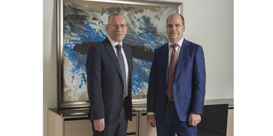 Hannes Germann (l.), Verwaltungsratspräsident, und Beat Stöckli, Vorsitzender der Geschäftsleitung.