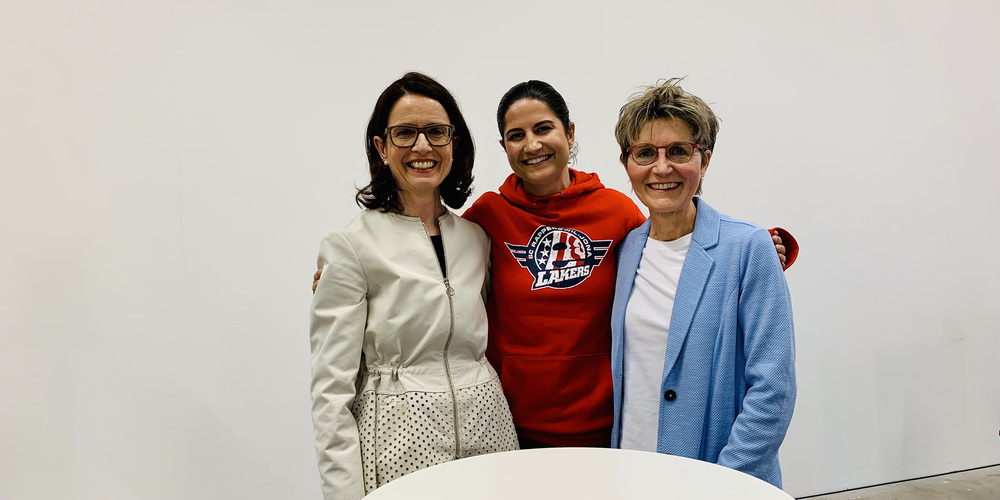 v.l.n.r. NR Susanne Vincenz-Stauffacher, Lisa Vincenz, Brigitte Bailer