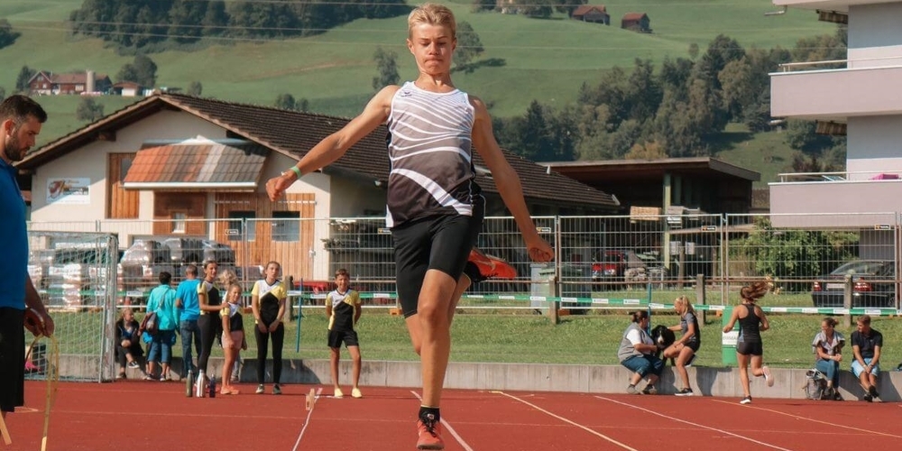 Leichtathletik-Nachwuchstalent aus dem Linthgebiet: Cedric Oberholzer.