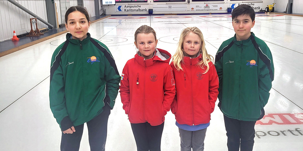 «Wer hätte diesem jungen Team nicht eine Medaille gegönnt?» Von links: Aisha Ersahin, Anik Lanz, Erin Lanz, Silvan Blättler Skip. 