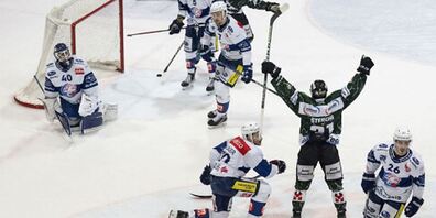 Am Ende jubelt das Heimteam über den ersten Sieg in den Playoff-Halbfinals.