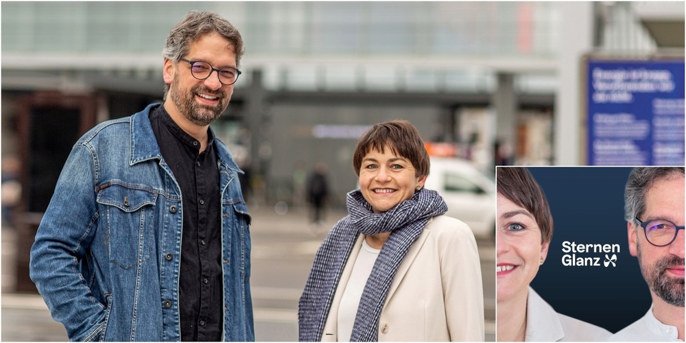 Gesichter von Sternenglanz: Diakon Carsten Wolfers und Pfarrerin Kathrin Bolt.