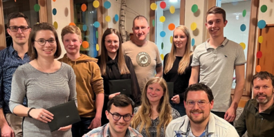 Hinten von links: Alexander Bösch (Präsident), Martina Koller, Marvin Bösch, Fabienne Loser, Mario Schmid, Petra Büchel, Simon Frei Vorne von links: Simon Büchel, Dominique Heeb, Samuel Haefelin, Sascha Kobler