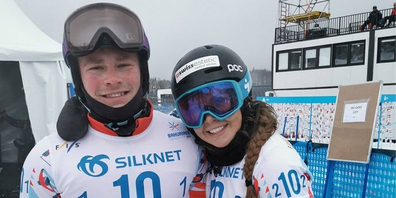 Versöhnliches Ende: Kalle Koblet und Lara Casanova fahren auf Platz 6 im Team-Event. 