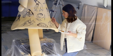 Die Künstlerin Laura Herter aus Albisrieden nimmt an der Ausstellung teil. 