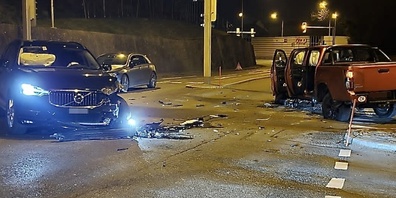 Da hats aber heftig geknallt...