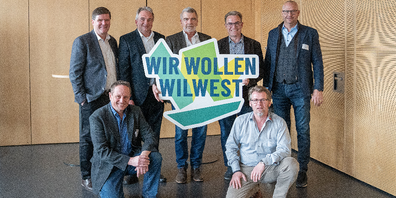 Die sieben Co-Präsidenten der Bewegung "Wir wollen WILWEST".