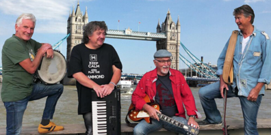 Die vier Musiker von «X-Bluesive» werden im Hecht-Saal für ein mitreissendes Konzert sorgen