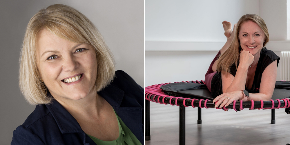 Entspannte Trainings für Klein und Gross: Silvia Testi-Schöb (links) unterrichtet Yoga Nidra und Yoga für Kinder, Diana Gyr gibt Jumpfitness-Kurse. 