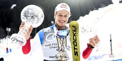 Strahlender Sieger! Marco Odermatt gewinnt erneut den Gesamtweltcup.