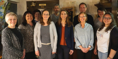 Von links nach rechts: Katja Bernoi, Claudia Sgier, Jasi Hutter, Karin Heeb, Alexey Neubauer, Simone Brückner, Esther Kluser, Ivo Bürge, Alice Eugster, Carmen Weisskopf