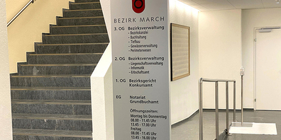 Das Bezirksgericht March.
