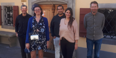 Das Vorstandsteam des Rheintaler Marketingclubs: Simon Ender, Margit Hinterholzer, Sacha Sapra, Martina Jenny, Willy Tanner (v. l.). Es fehlt Bernie Köppel.