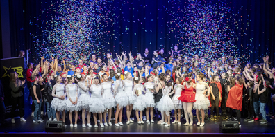 In Feierlaune am Schlussbild Thurgauer School Dance Award. 