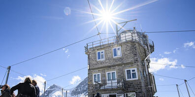 Bis zu 131 Stundenkilometer Geschwindigkeit erreichten Böen auf dem Jungfraujoch. (Archivbild)