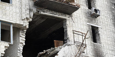 Spuren des Krieges: ein zerstörtes Wohnhaus im Osten der Ukraine. Foto: -/Ukrinform/dpa
