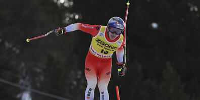Marco Odermatt wird als bester Schweizer in der Abfahrt in Bormio Vierter