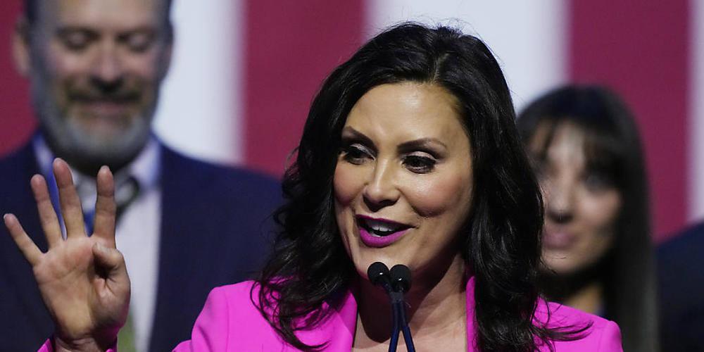 ARCHIV - Die Gouverneurin von Michigan, Gretchen Whitmer. Foto: Carlos Osorio/AP/dpa