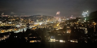 St.Gallen von der Solitüde aus gesehen, 1.1.2023, 00:01 Uhr