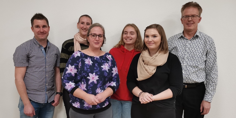 v.l: Philipp Färber, Annika Schnetzer, Marina Hasler, Laura Giacotto, Jana Schläpfer und Thomas Seitz.