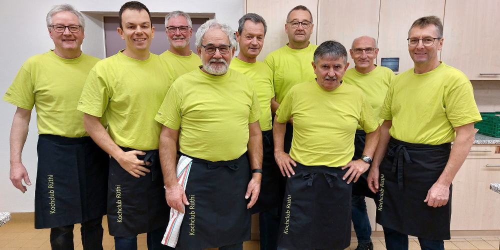 Gemeinsam in gemütlicher Runde: Seit 40 Jahren wird beim Kochclub Rüthi Schmackhaftes auf dem Herd hergerichtet.