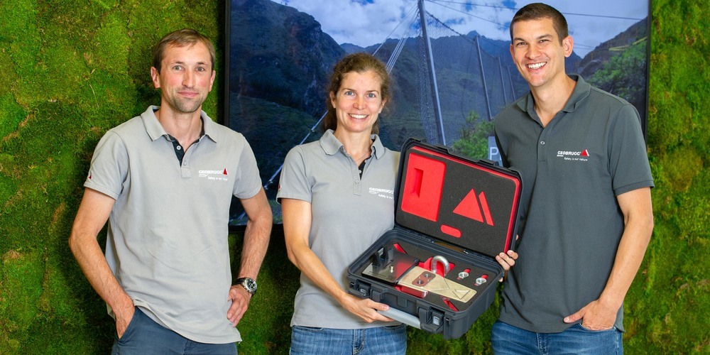 Das Geobrugg-Guard-Team: Andreas Lanter, Helene Hofmann und Manuel Eicher
