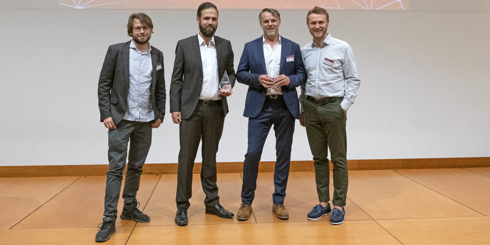 Das Team «Matura Talenta» der Kanti Romanshorn um Rektor Stefan Schneider (2. v.r.)