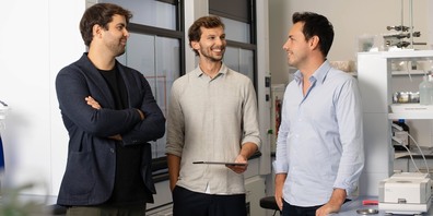 Jonas Greminger, Philipp Osterwalder und Alban Muret von 1LIMS
