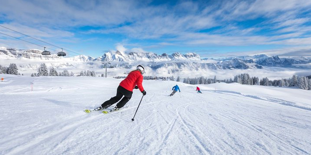 Von Sargans nach Flumsbergberg: Mit dem «Winter-Express» direkt rein ins Wintersport-Vergnügen. 